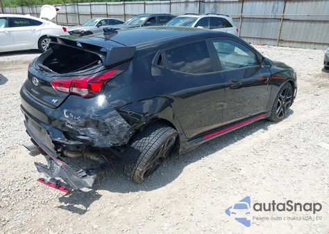 2021 Hyundai Veloster N from USA, damaged, VIN KMHT36AH3MU009393